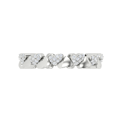 Coralie Heart Ring - Three