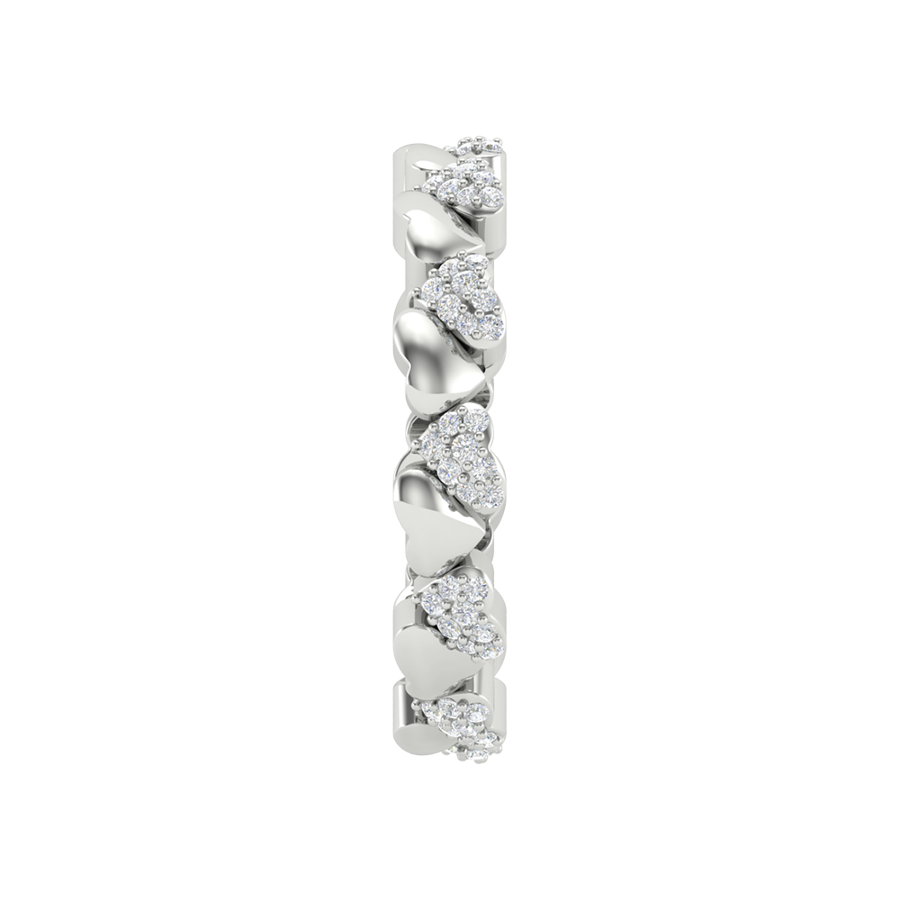 Coralie Heart Ring In 925 Sterling Silver - Four