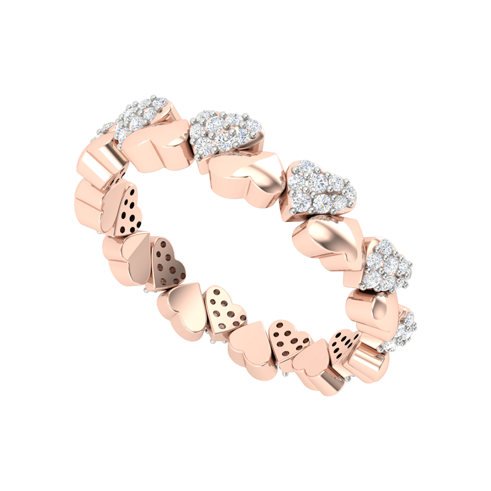 Coralie Heart Ring - Five
