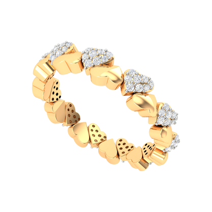 Coralie Heart Ring In 925 Sterling Silver - Nine