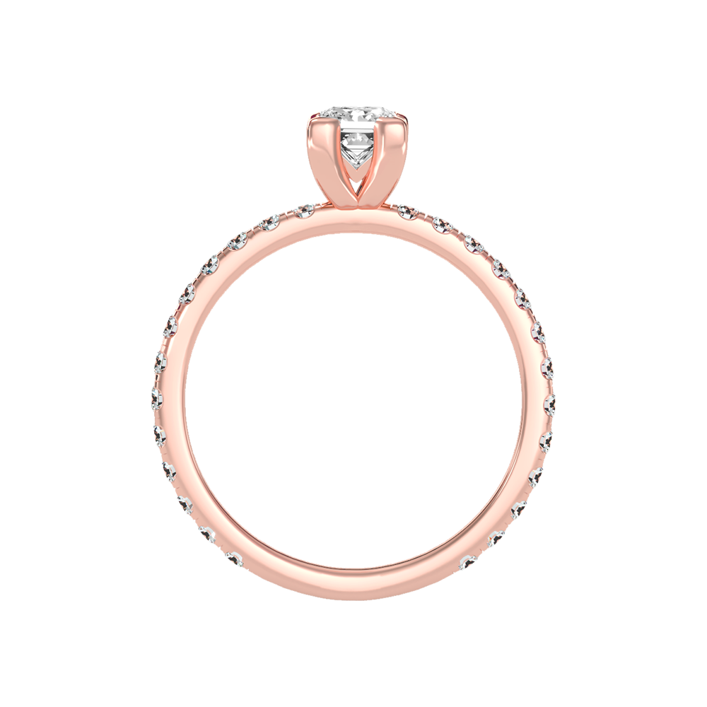 Coruscating Solitaire Ring In 925 Sterling Silver - Ten