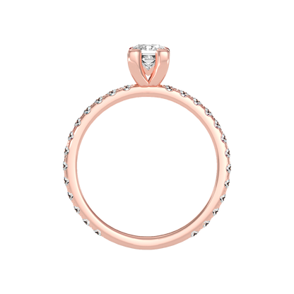 Coruscating Solitaire Ring In 925 Sterling Silver - Ten