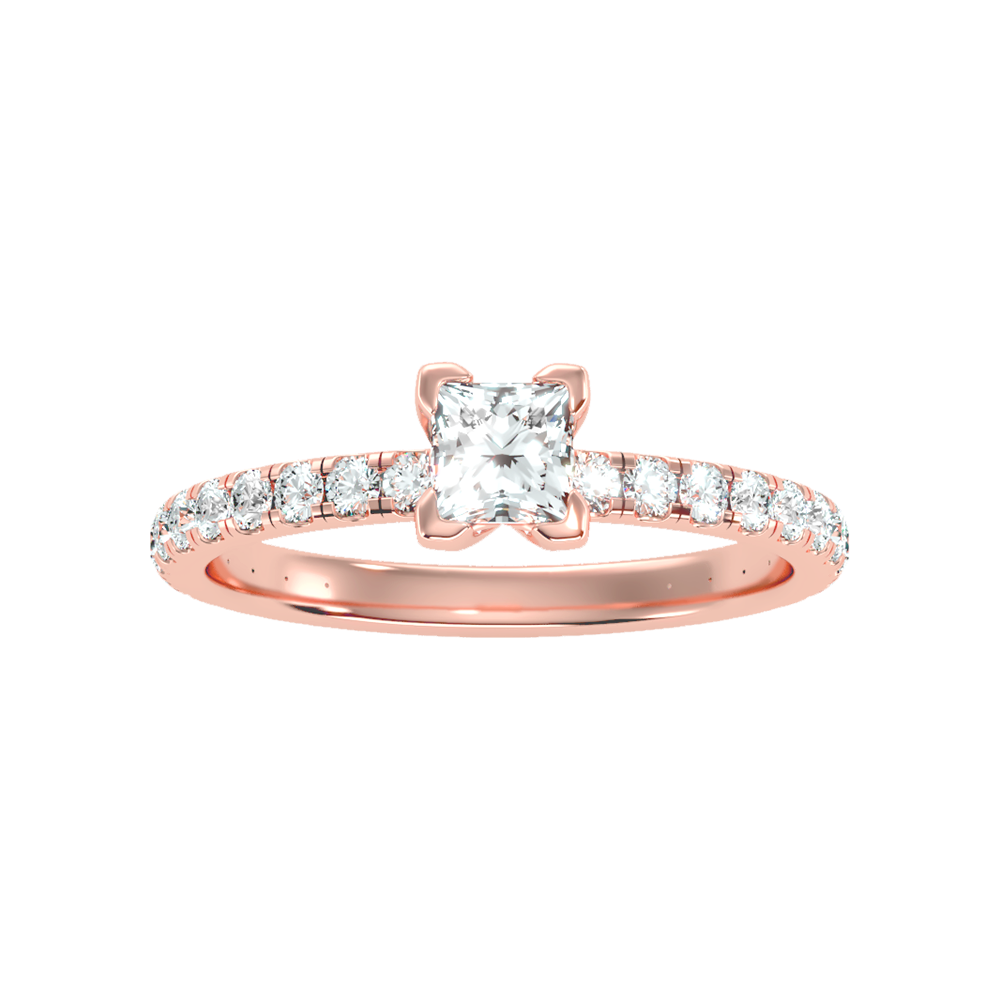 Coruscating Solitaire Ring In 925 Sterling Silver - Eleven
