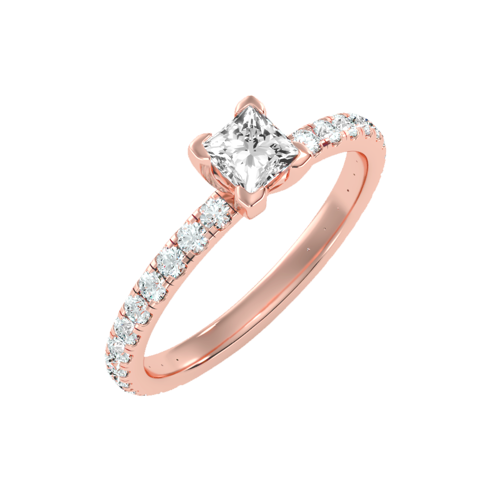 Coruscating Solitaire Ring In 925 Sterling Silver - Nine