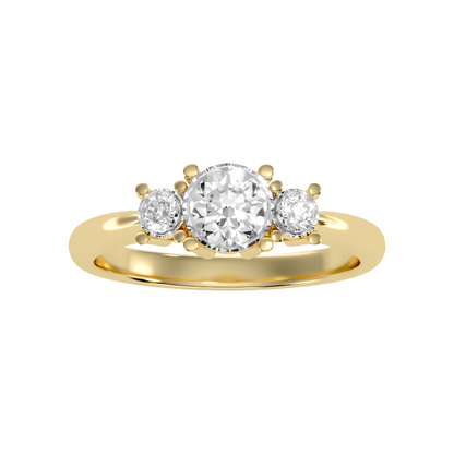 Coruscating Tri Stone Ring - Ten