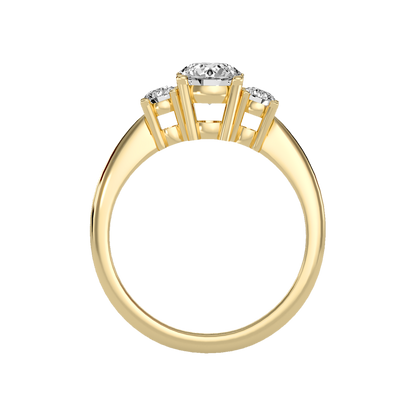 Coruscating Tri Stone Ring - Twelve
