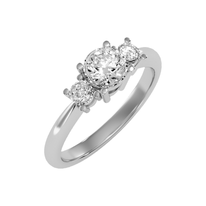 Coruscating Tri Stone Ring - Five