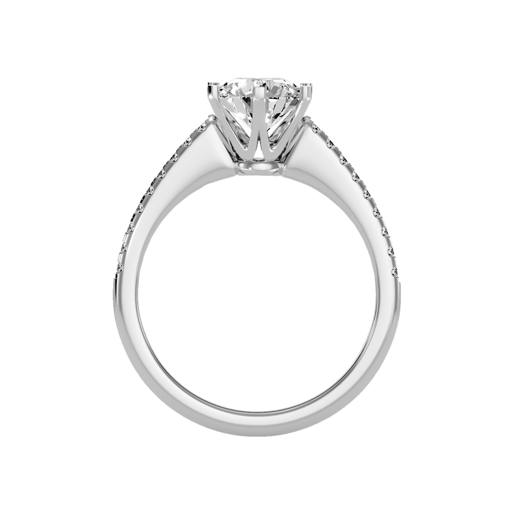 Courtly Solitaire Ring - Eight