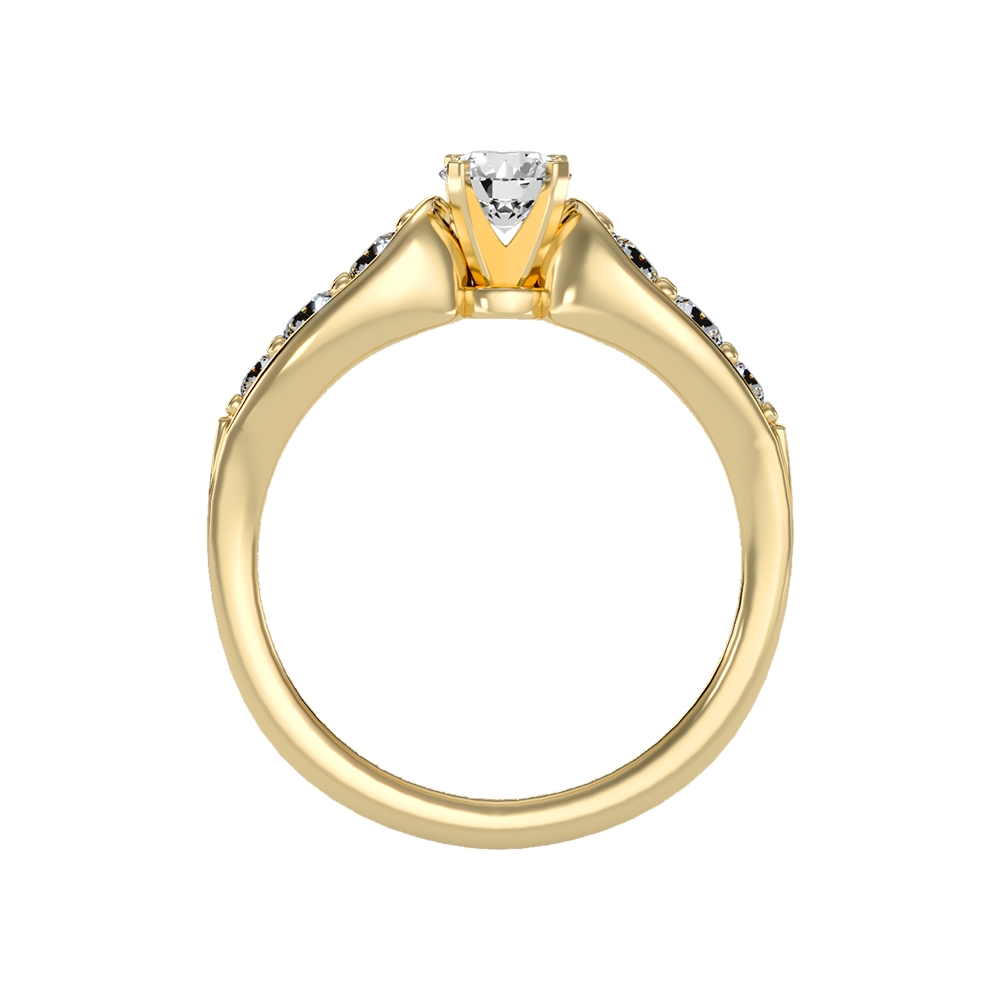 Cracking Solitaire Ring - Twelve