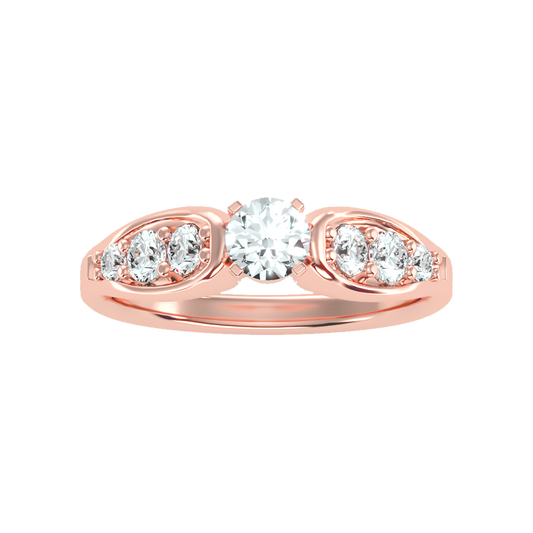 Cracking Solitaire Ring - Two