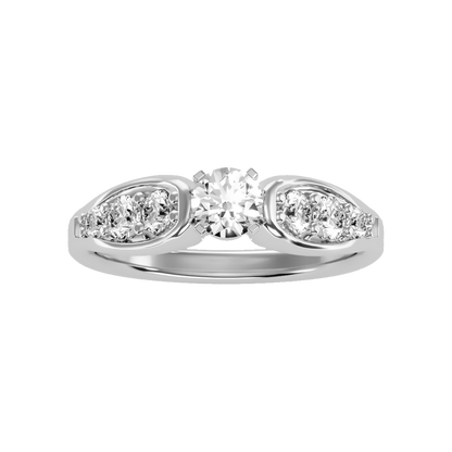 Cracking Solitaire Ring - Six
