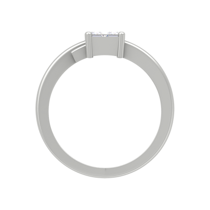 Criss Cross Solitaire Ring - Two