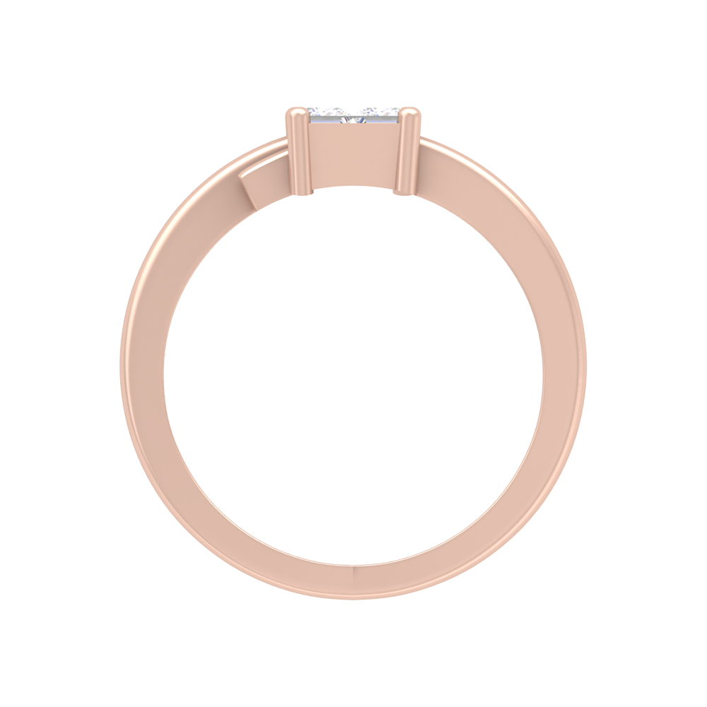 Criss Cross Solitaire Ring - Six