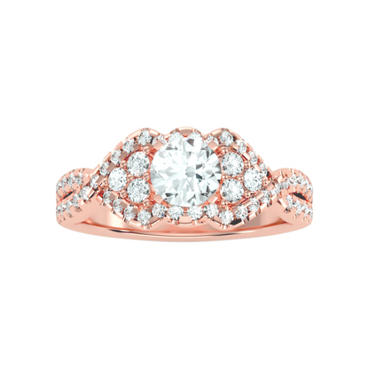 Criss Dazzle Engagement Ring In 925 Sterling Silver - Twelve