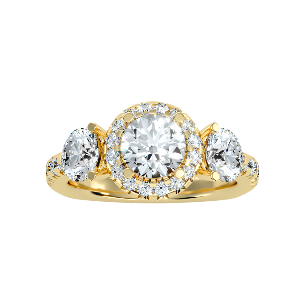 Cultured Tri Stone Ring - Eleven