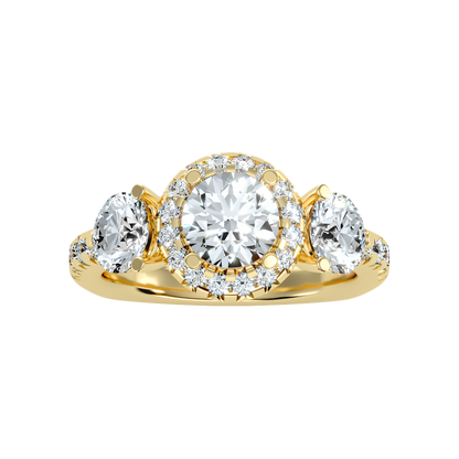 Cultured Tri Stone Ring - Eleven