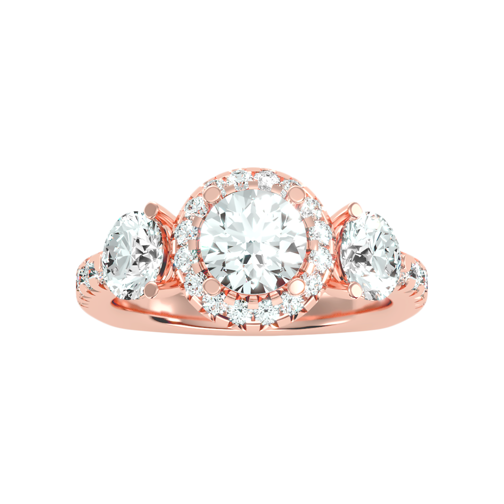 Cultured Tri Stone Ring - Four