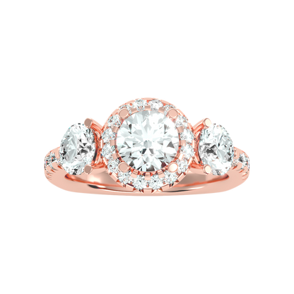 Cultured Tri Stone Ring - Four