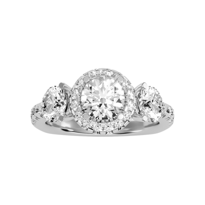 Cultured Tri Stone Ring - Seven