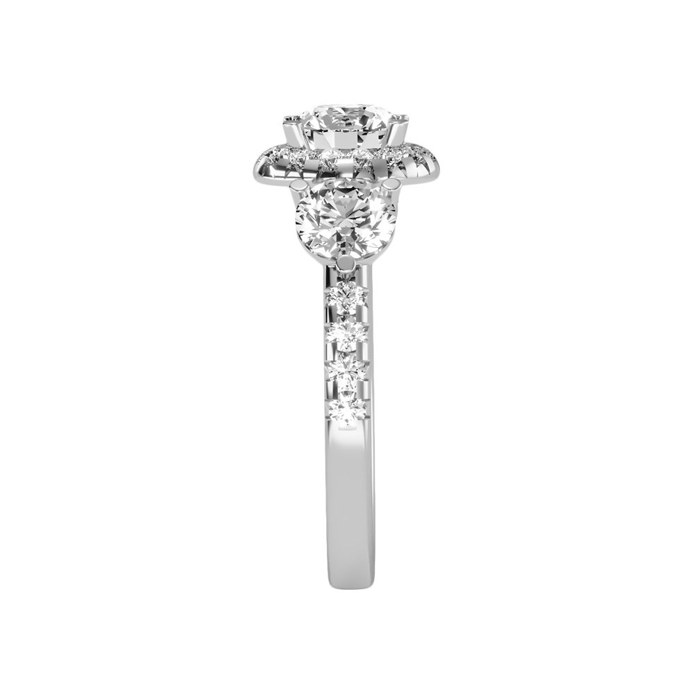 Cultured Tri Stone Ring - Eight