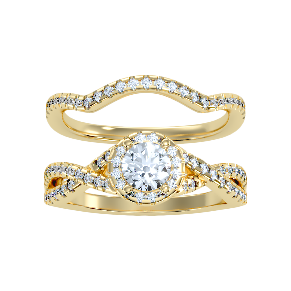 Cushy Bridal Ring Set - Ten