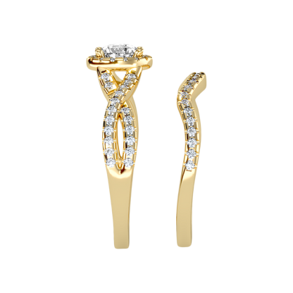 Cushy Bridal Ring Set - Eleven