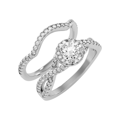 Cushy Bridal Ring Set - Three