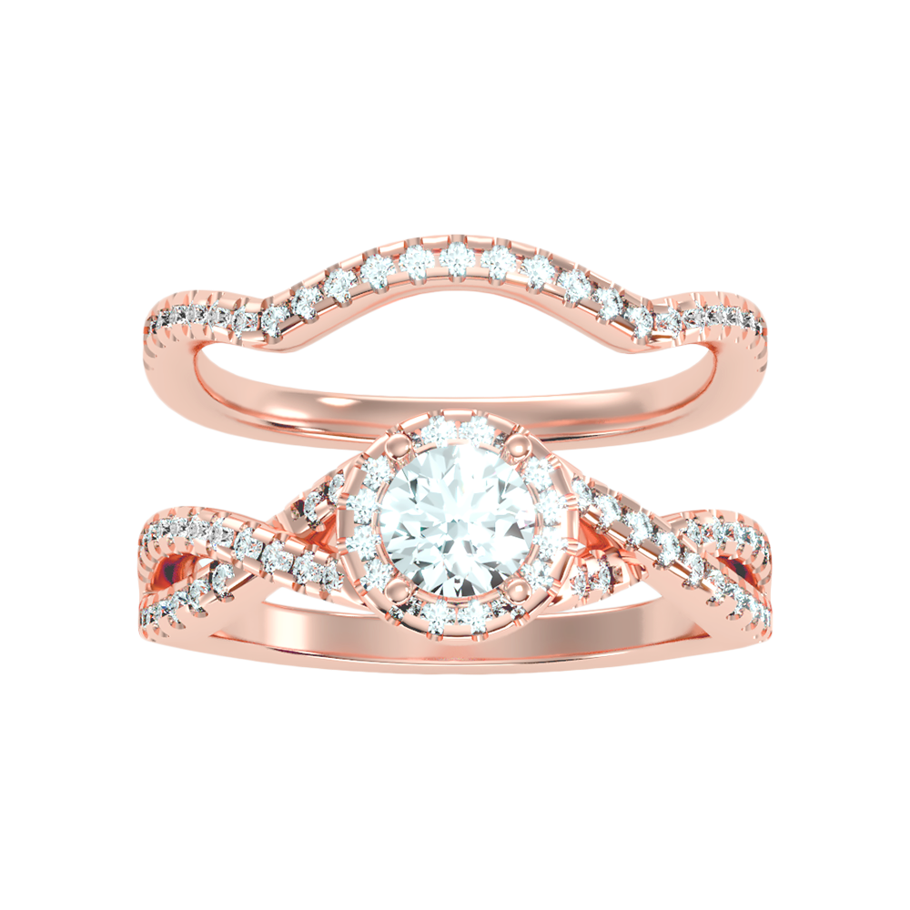 Cushy Bridal Ring Set - Seven