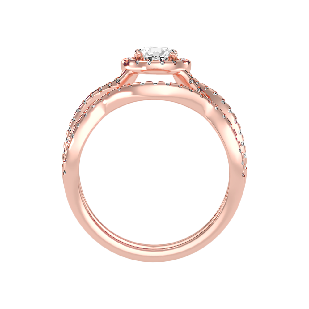 Cushy Bridal Ring Set - Eight