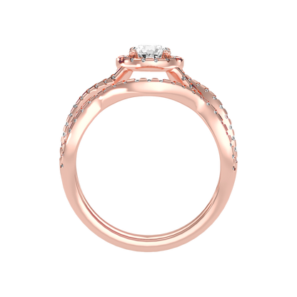 Cushy Bridal Ring Set - Eight