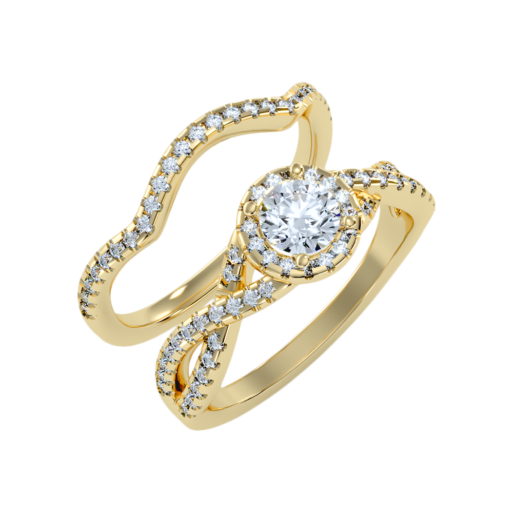 Cushy Bridal Ring Set - Nine