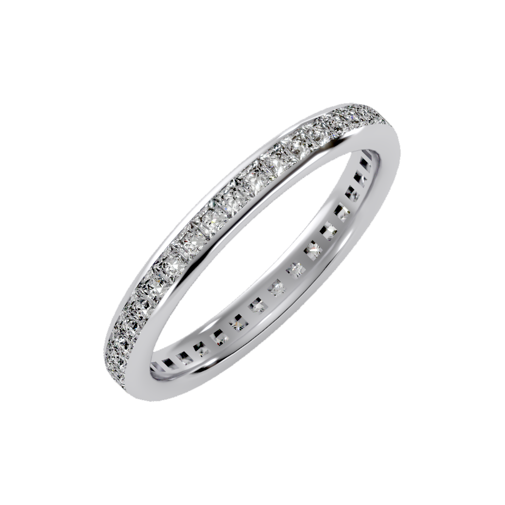 Cutelook Eternity Band In 925 Sterling Silver - One