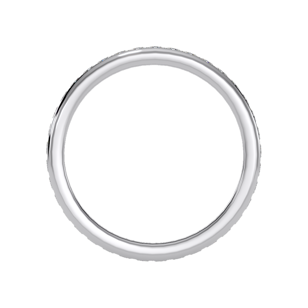 Cutelook Eternity Band In 925 Sterling Silver - Two