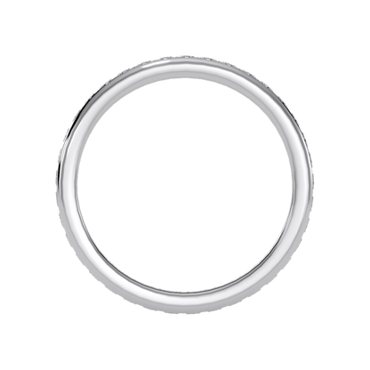 Cutelook Eternity Band In 925 Sterling Silver - Two