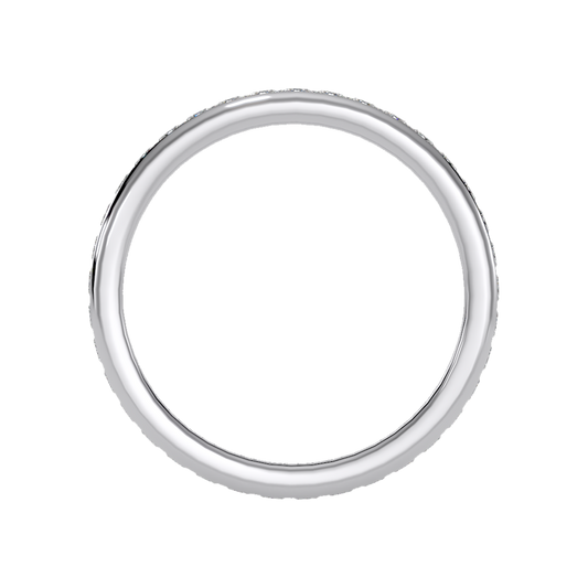 Cutelook Eternity Band In 925 Sterling Silver - Two