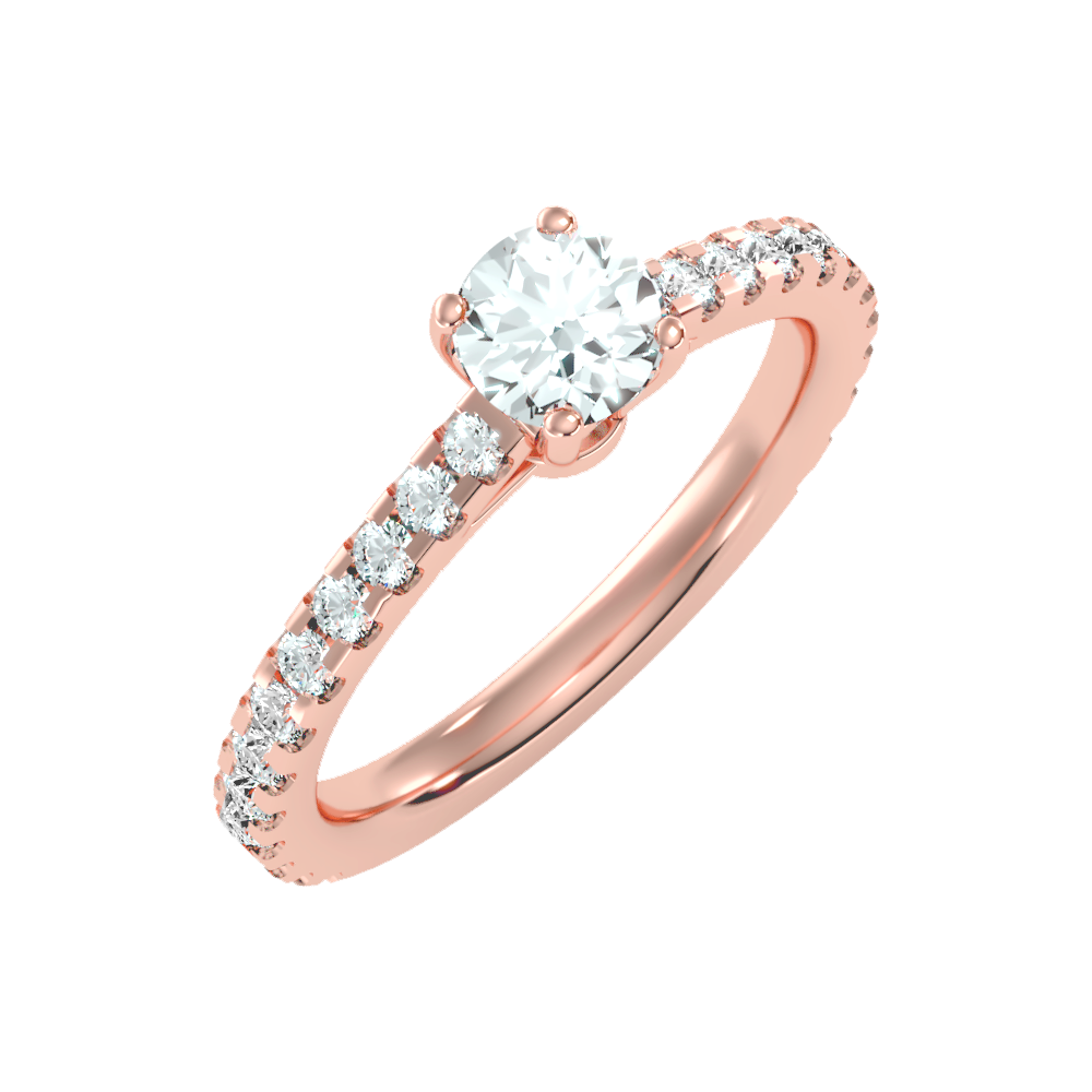 Cute Solitaire Ring In 925 Sterling Silver - One