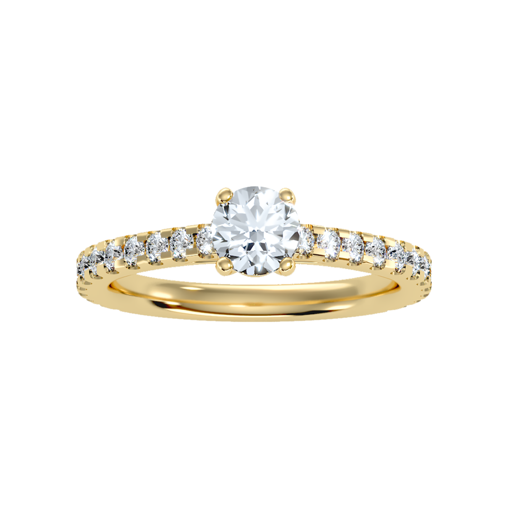 Cute Solitaire Ring - Ten