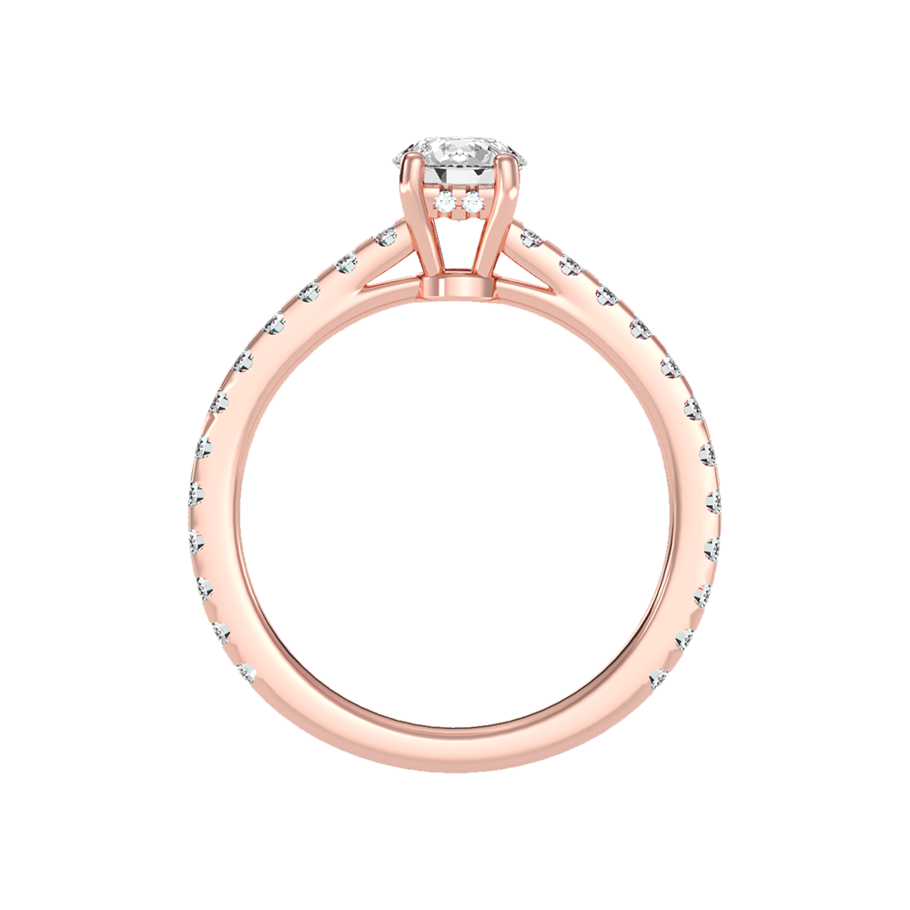 Cute Solitaire Ring In 925 Sterling Silver - Two