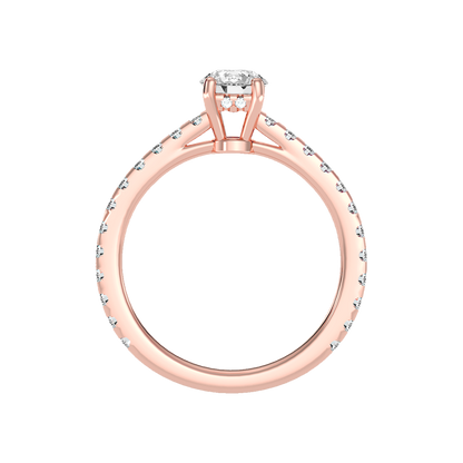 Cute Solitaire Ring In 925 Sterling Silver - Two