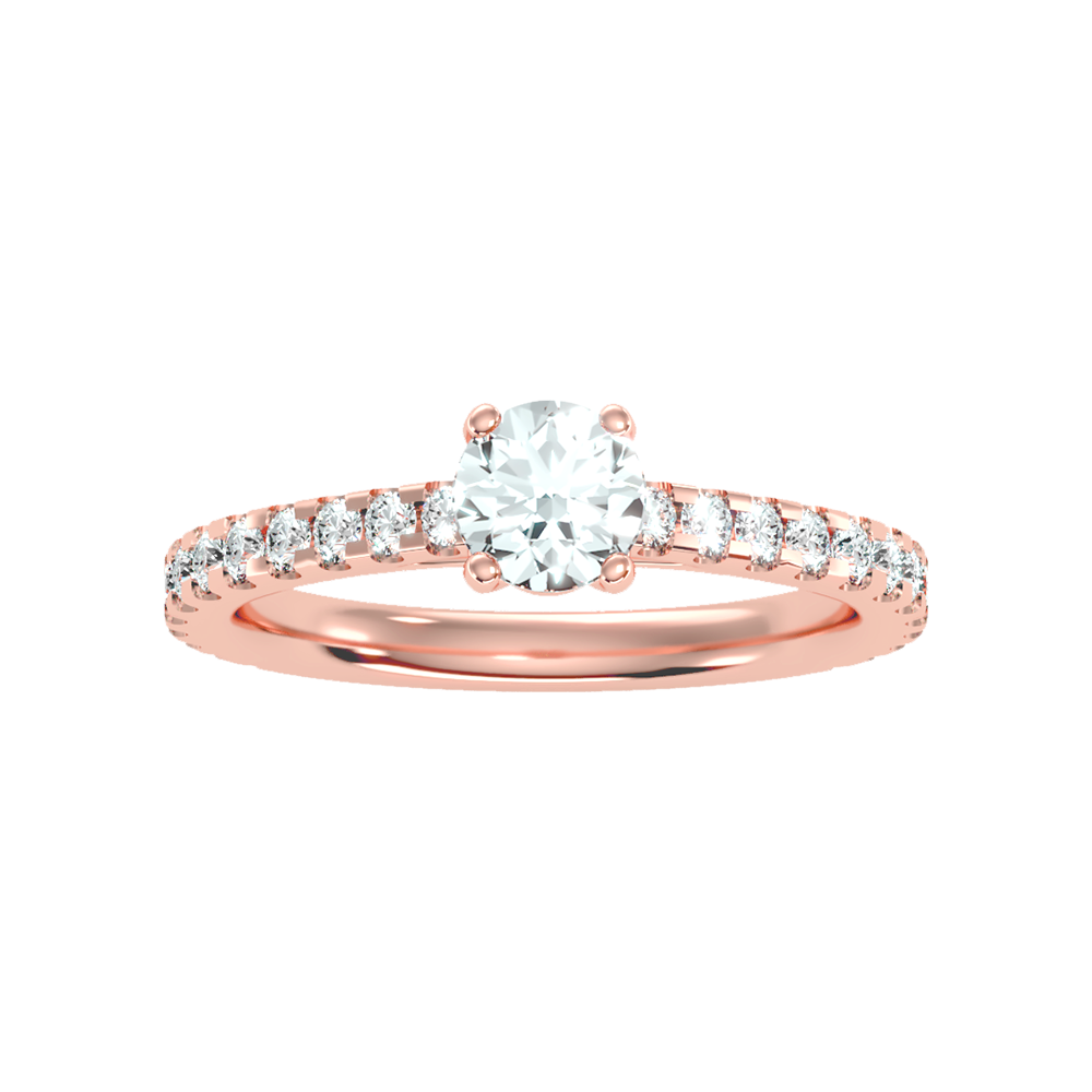 Cute Solitaire Ring - Three