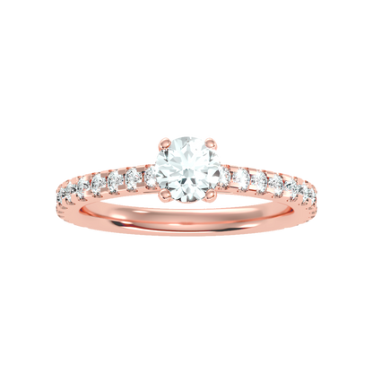 Cute Solitaire Ring - Three