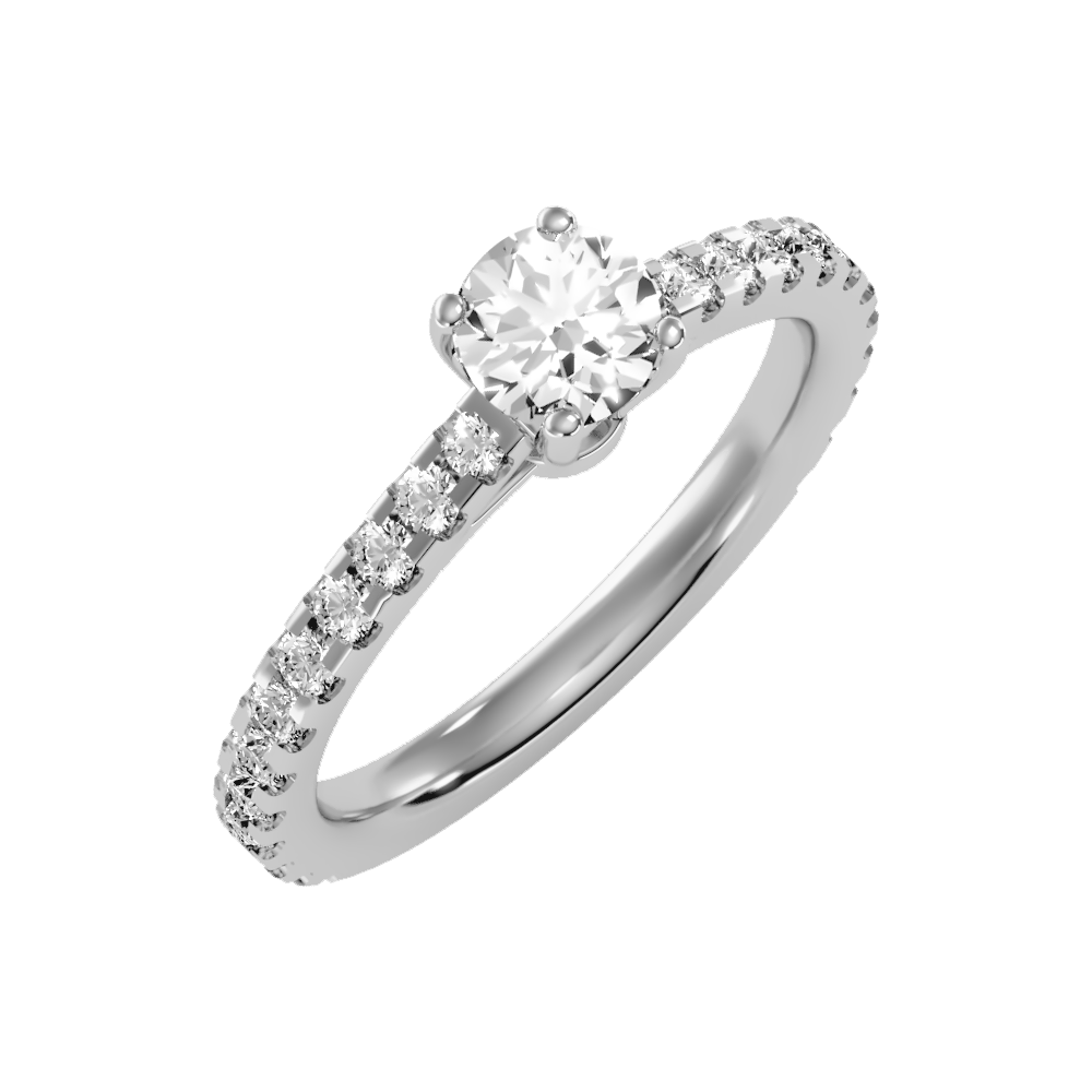Cute Solitaire Ring - Five