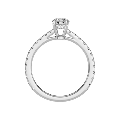Cute Solitaire Ring In 925 Sterling Silver - Eight