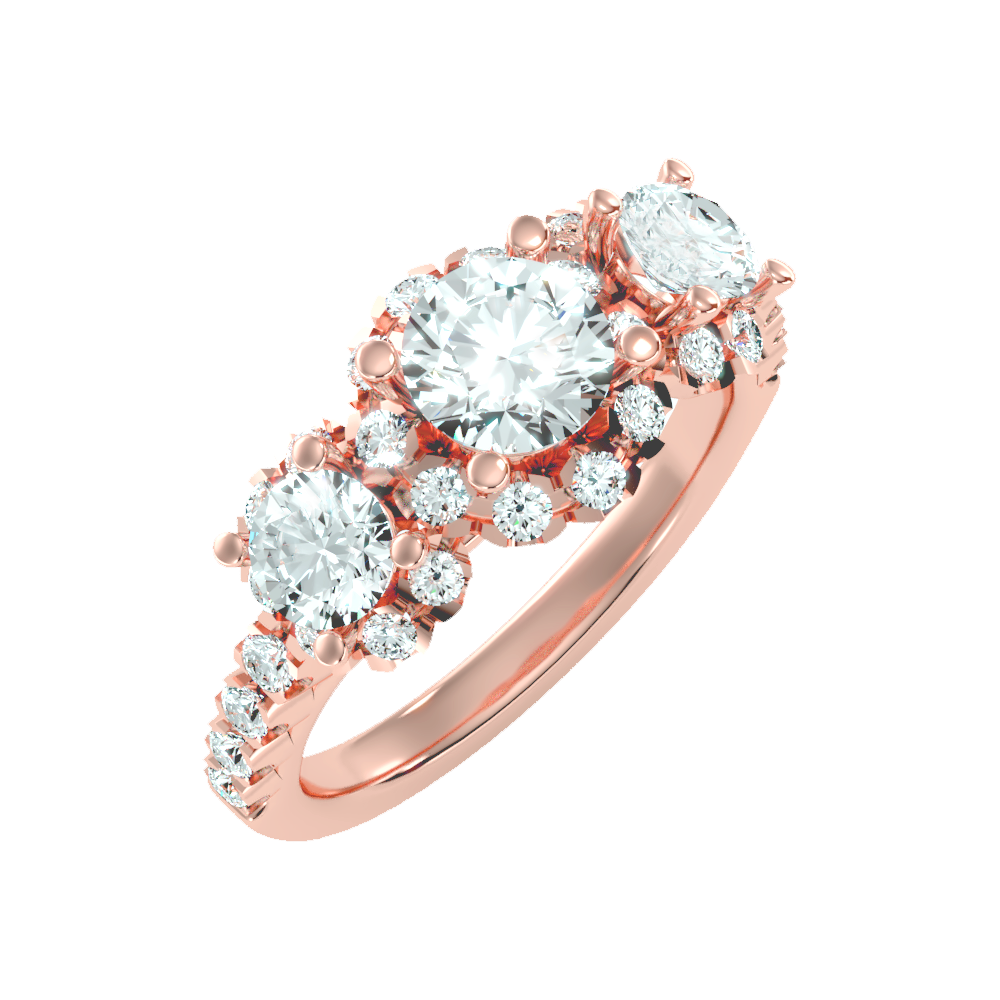 Dainty Solitaire Ring In 925 Sterling Silver - One