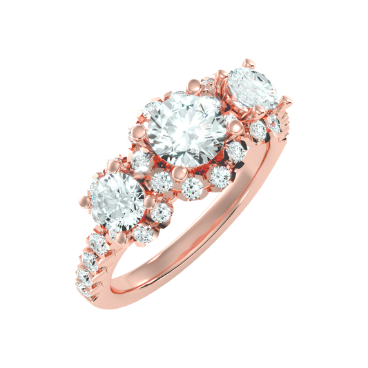 Dainty Solitaire Ring In 925 Sterling Silver - One