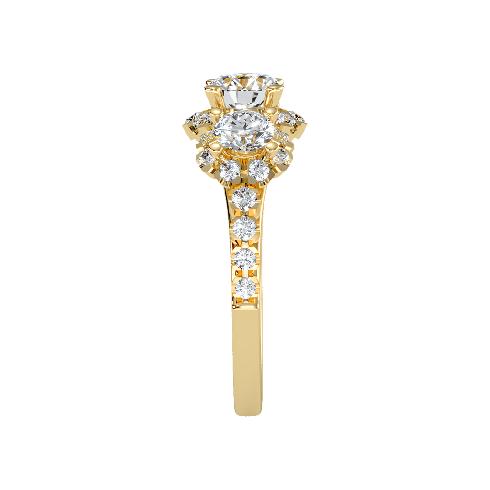 Dainty Solitaire Ring In 925 Sterling Silver - Eleven