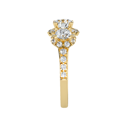 Dainty Solitaire Ring In 925 Sterling Silver - Eleven