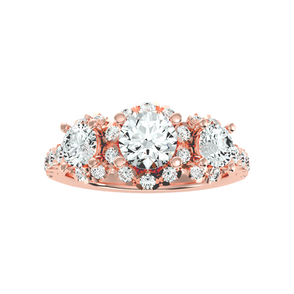 Dainty Solitaire Ring - Two