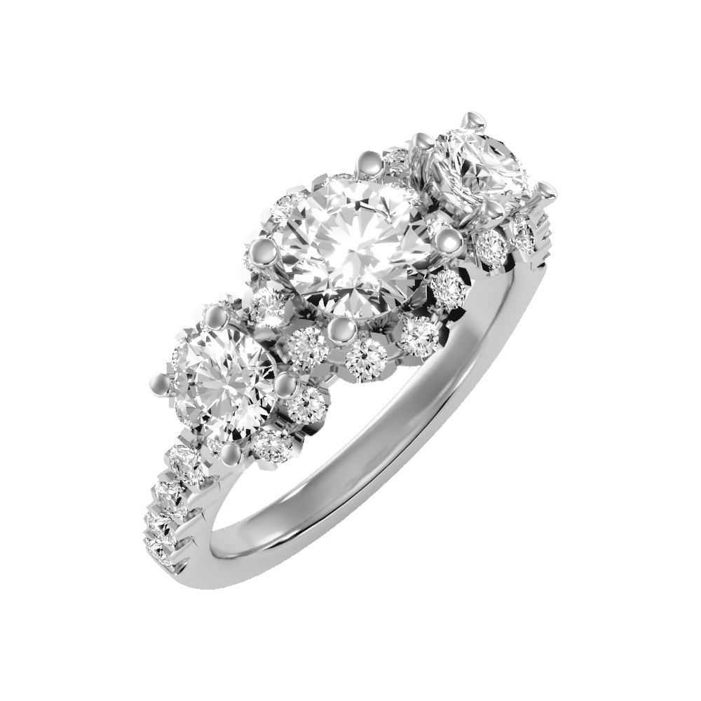 Dainty Solitaire Ring - Five