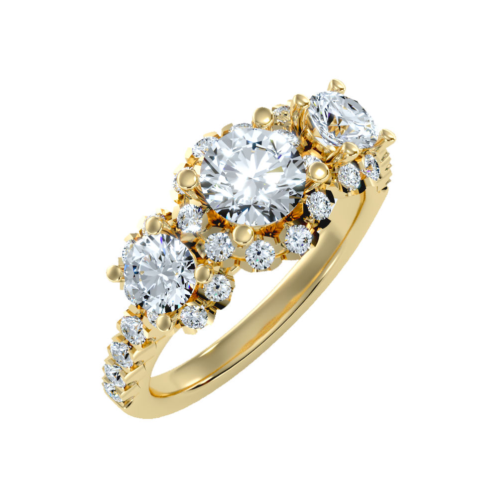Dainty Solitaire Ring - Nine